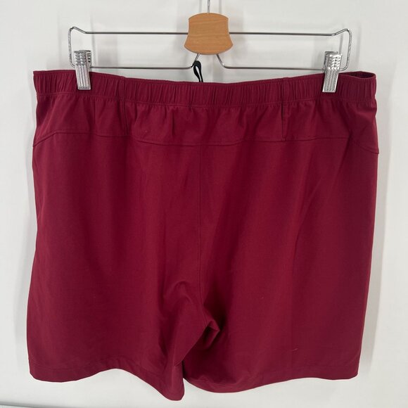 Rhone Men's XL Performance Shorts Burgundy Red Elastic Waist Drawstring Athletic - Picture 11 of 13